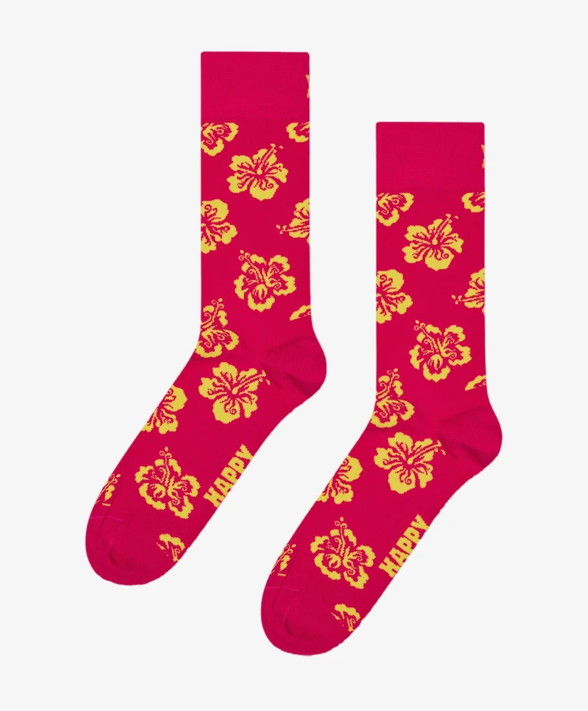 Happy Socks Sokken Hibiscus