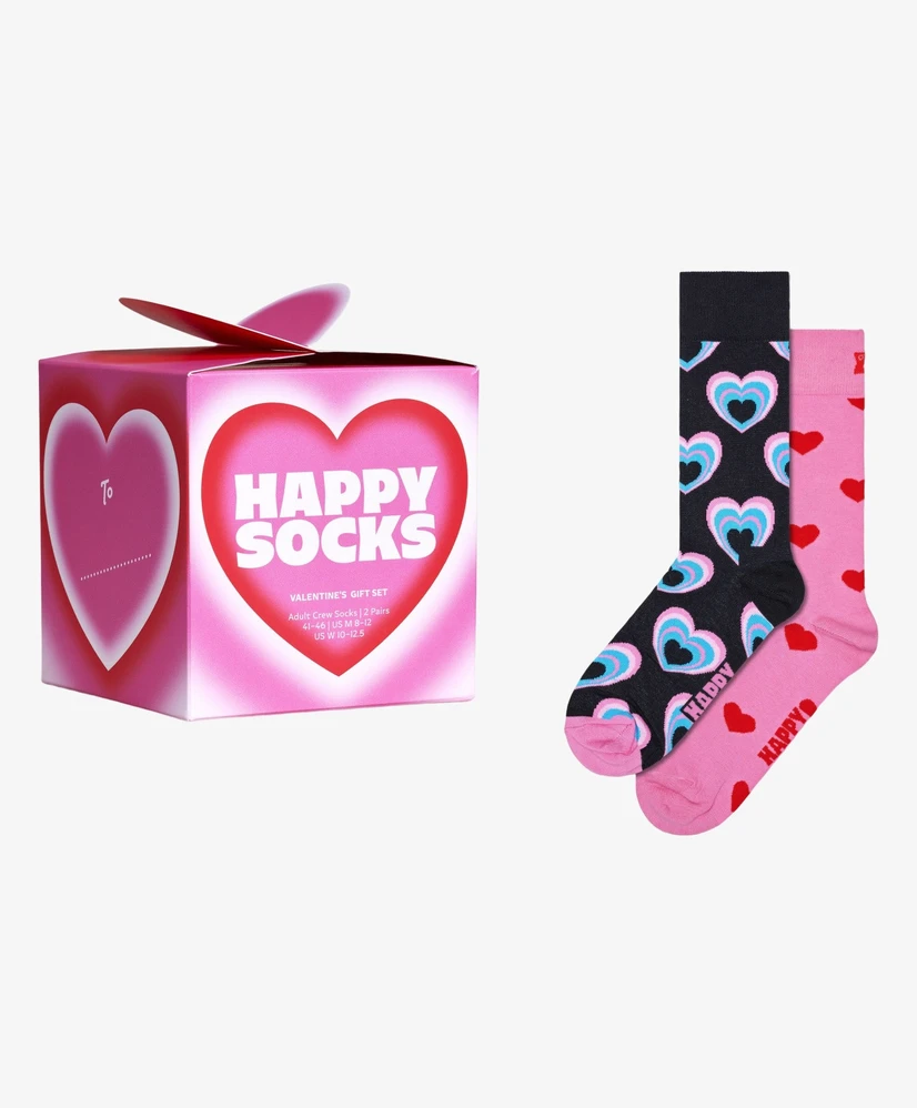 Happy Socks Sokken Valentine 2-Pack