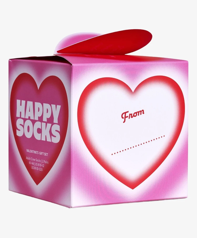 Happy Socks Sokken Valentine 2-Pack