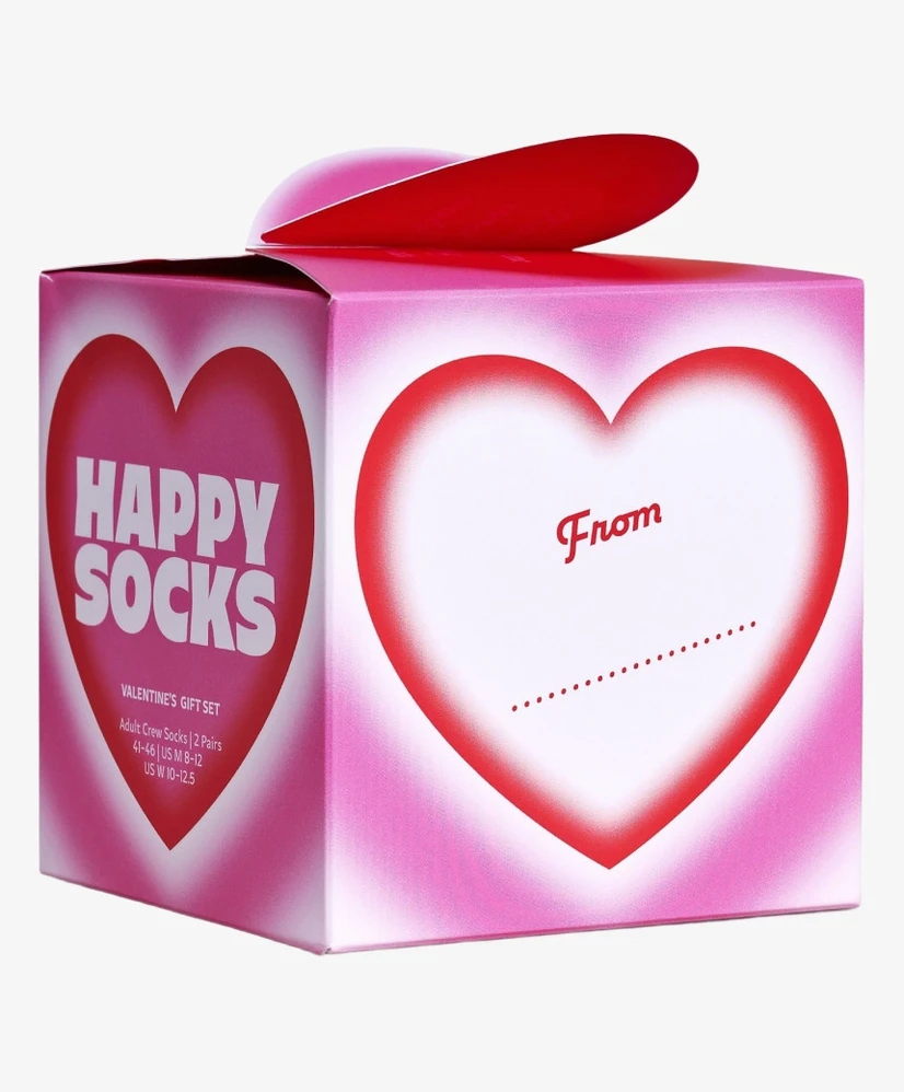 Happy Socks Sokken Valentine 2-Pack