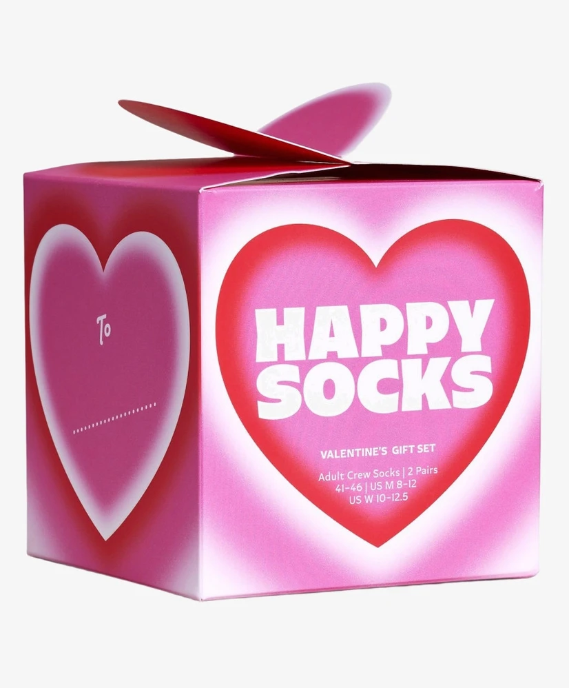Happy Socks Sokken Valentine 2-Pack