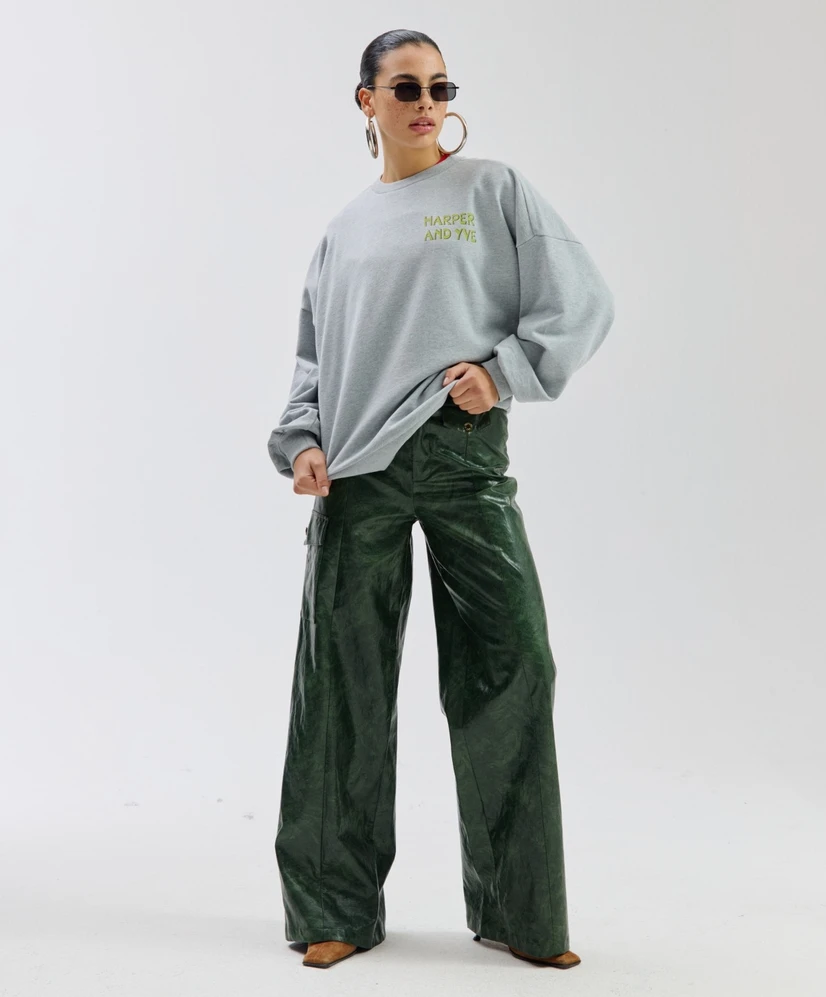 Harper & Yve Sweater Club Avocado