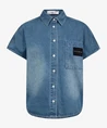 Haute L'amitié Blouse Denim Logo