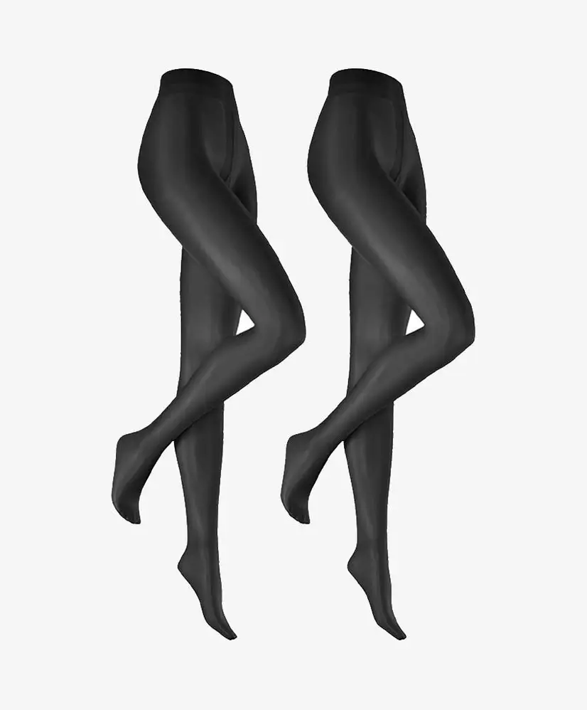Hudson Panty Simply Shine 15 Denier Zwart 2-Pack