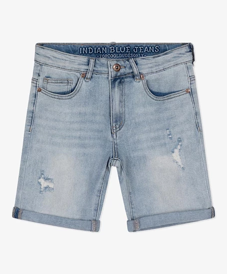Indian Blue Jeans Andy Short Damaged Repaired