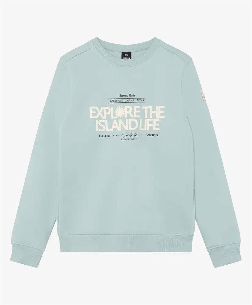 Indian Blue Jeans Sweater Chest Artwork