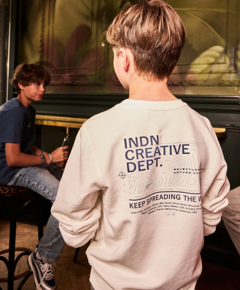 Indian Blue Jeans Sweater Keep Spreading The Word