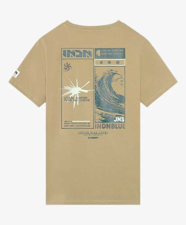 Indian Blue Jeans T-shirt Indn Backprint