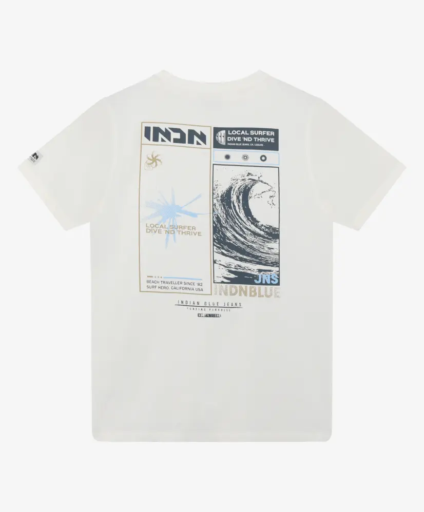 Indian Blue Jeans T-shirt Indn Backprint