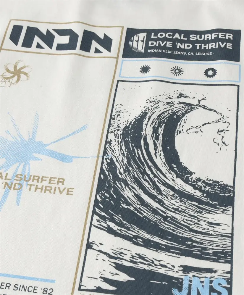 Indian Blue Jeans T-shirt Indn Backprint