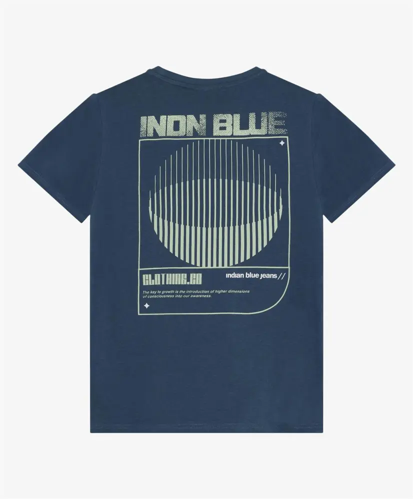 Indian Blue Jeans T-shirt Indn Blue Backprint