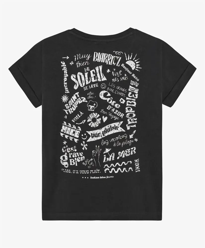 Indian Blue Jeans T-shirt Washed Print