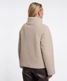 Jacket with high collar