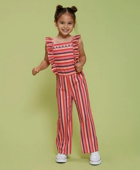 JUBEL Jumpsuit Seersucker Streep