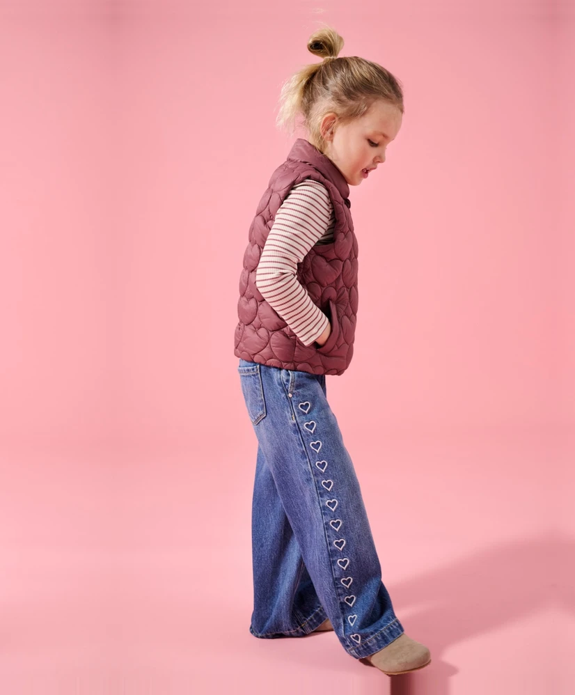 KIDS ONLY MINI Jeans Wide Leg Comet Heart