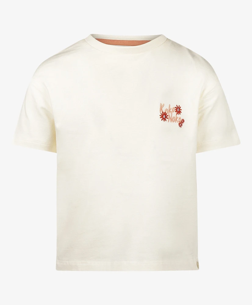 Koko Noko T-shirt Embroidery Flowers