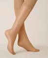 Kunert Kniekousen Satin Look 20 Denier Tan