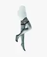 Kunert Panty Hold Up Satin Look 20 Denier Black