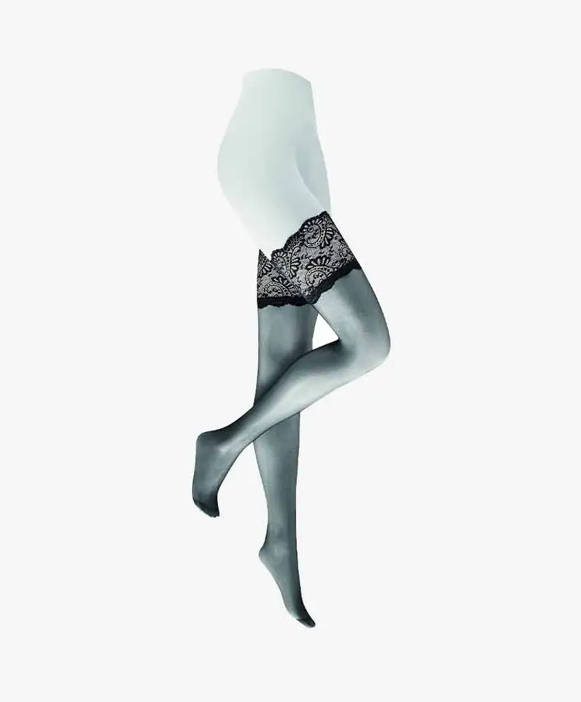 Kunert Panty Hold Up Satin Look 20 Denier Black