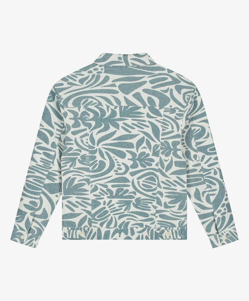 LAW OF THE SEA Overshirt Sapphire Jacquard