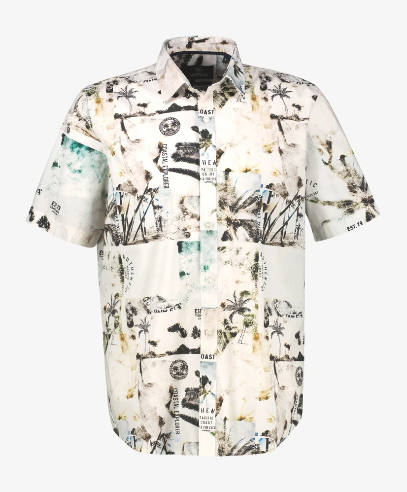 LERROS Overhemd Palm Print