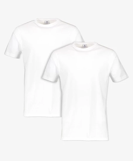 LERROS T-shirt Serafino 2-Pack