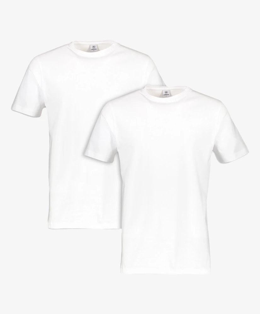 LERROS T-shirt Serafino 2-Pack
