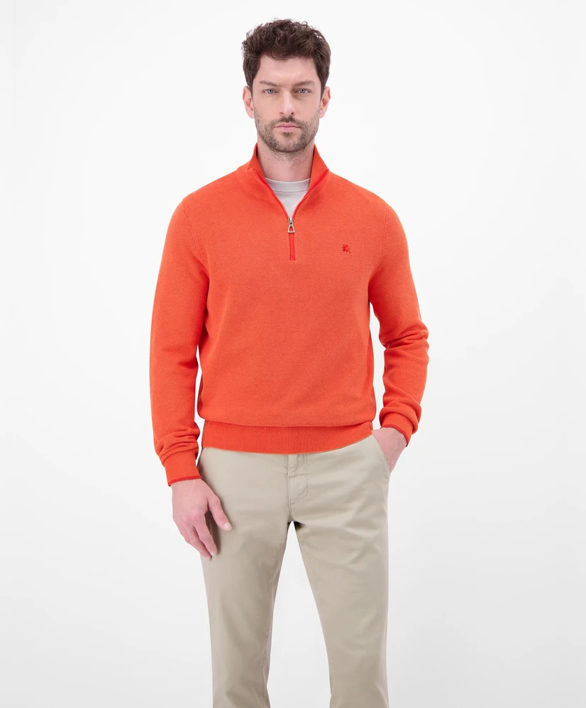 LERROS Trui Half Zip Strick