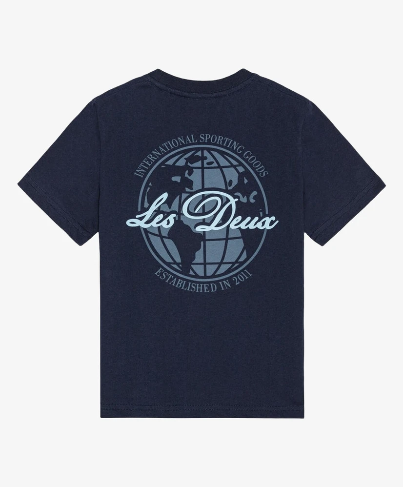 Les Deux Kids T-shirt Globe