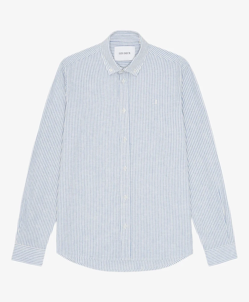 Les Deux Overhemd Stripe Linen