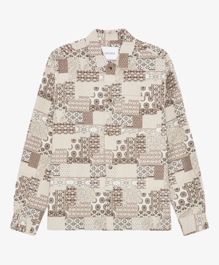 Les Deux Overshirt Layton Patchwork