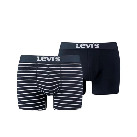 Levi's Boxer Vintage Stripe 2-Pack Donkerblauw