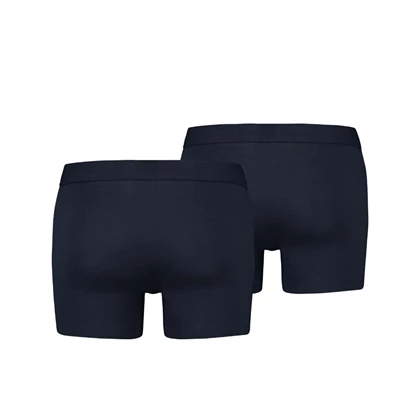 Levi's Shorts Solid Basics 2-pack Donkerblauw