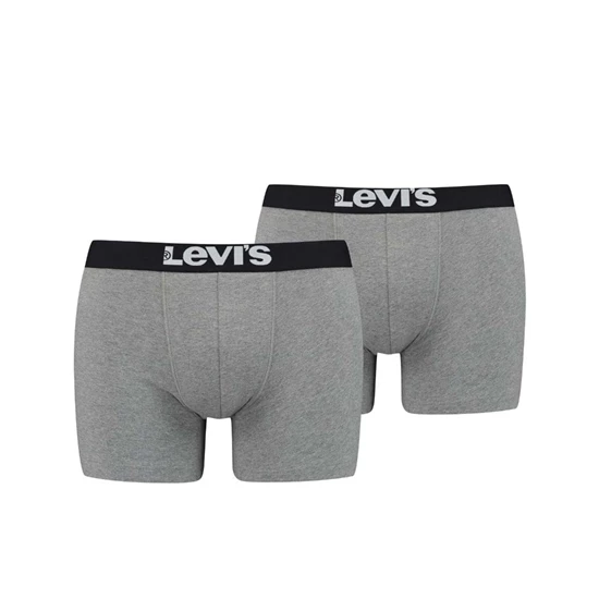 Levi's Shorts Solid Basics 2-pack Grijs