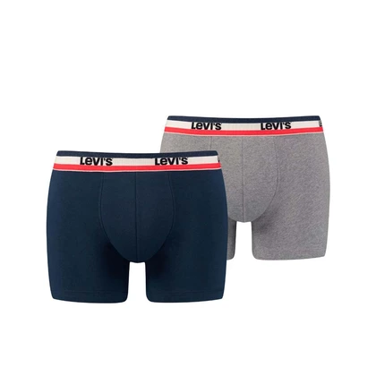 Levi's Shorts Sportswear Logo 2-pack Grijs/Blauw