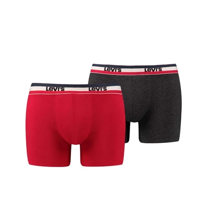 Levi's Shorts Sportswear Logo 2-pack Rood/Zwart