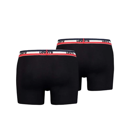 Levi's Shorts Sportswear Logo 2-pack Zwart