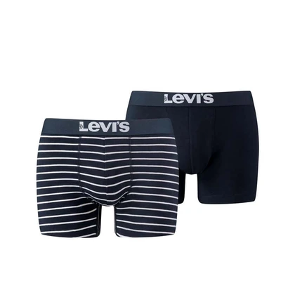 Levi's Shorts Vintage Stripe 2-Pack Donkerblauw