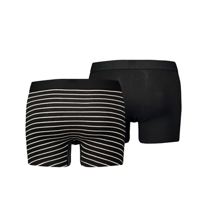 Levi's Shorts Vintage Stripe 2-Pack Zwart
