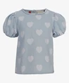 LOOXS Little Blouse Denim Bleach Hearts