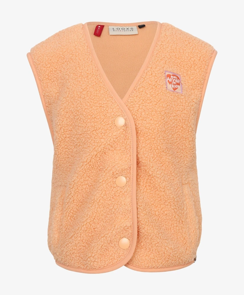 LOOXS Little Gilet Teddy Love Yourself