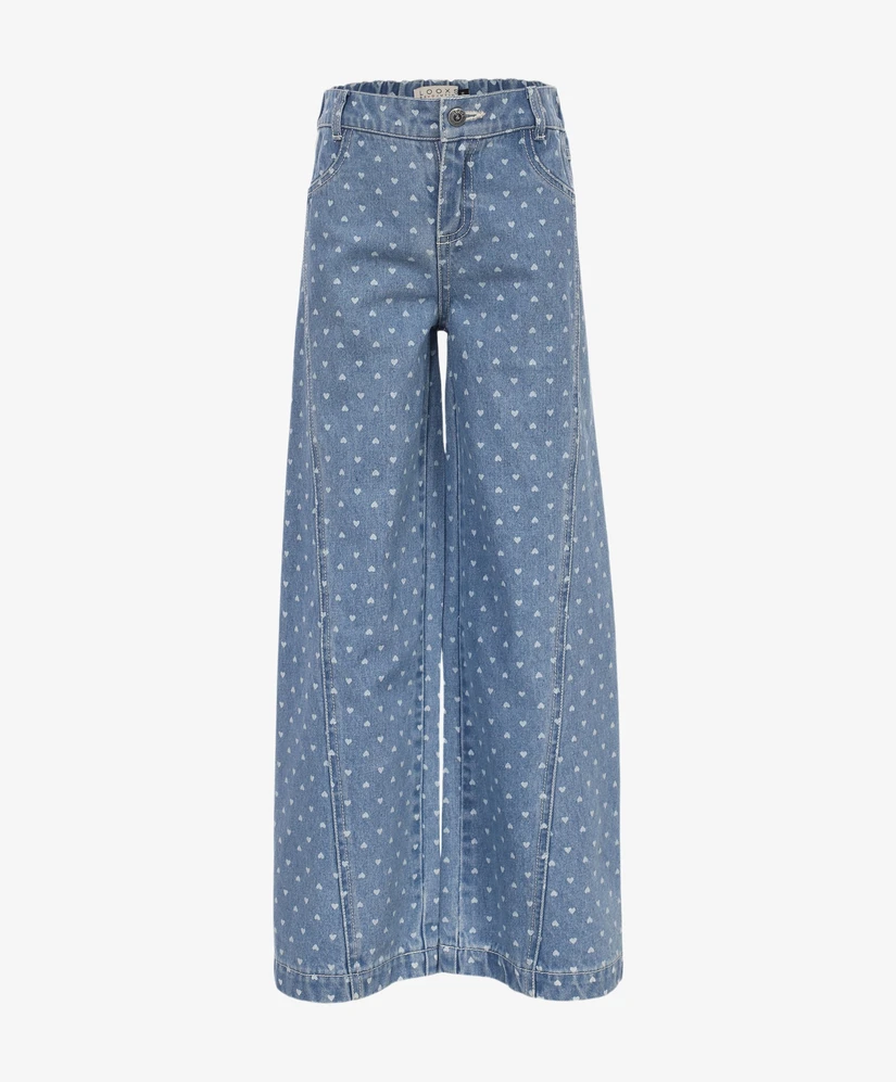 LOOXS Little Jeans Hearts Wide Leg