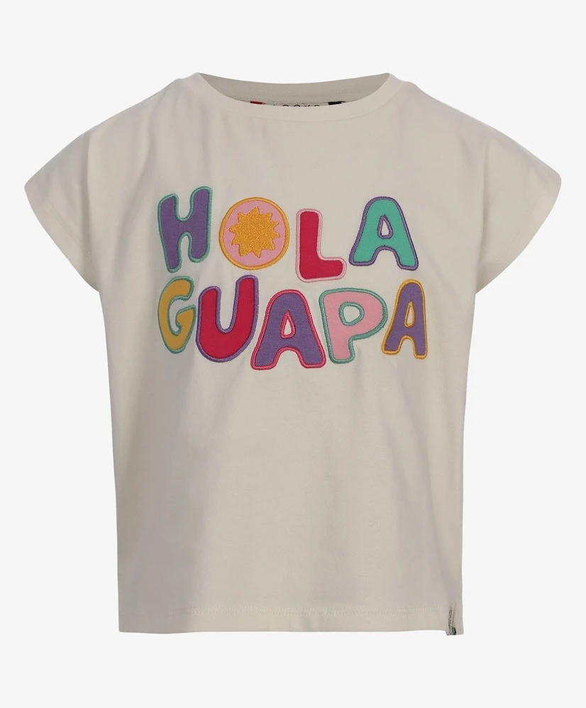 LOOXS Little T-shirt Cropped Hola Guapa