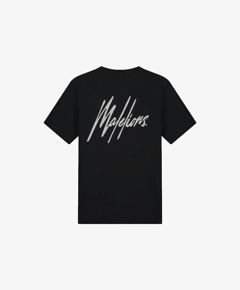 Malelions T-shirt Striped Signature