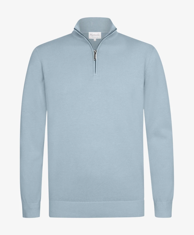 Michaelis Half Zip Trui Effen