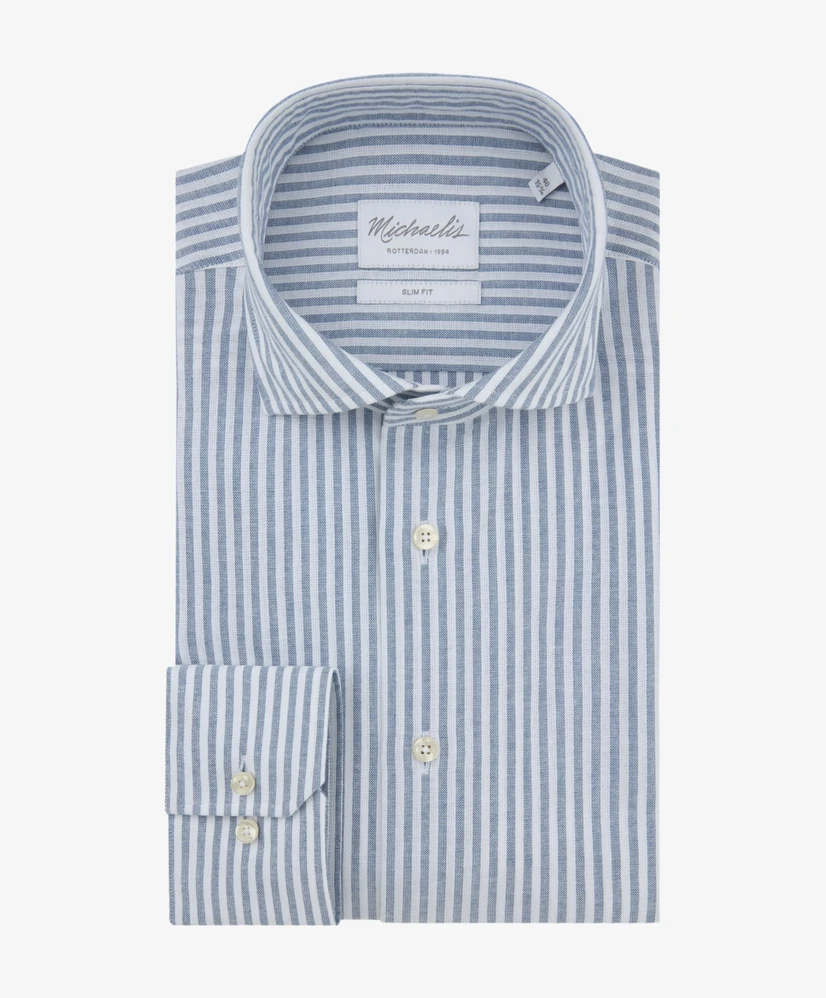 Michaelis Overhemd Gestreept Slim Fit