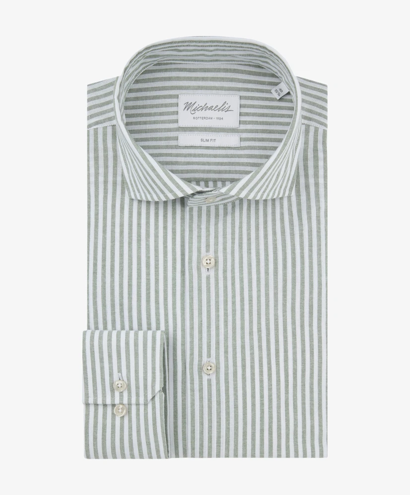 Michaelis Overhemd Gestreept Slim Fit