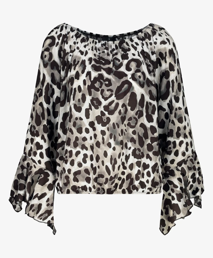 Monari Blouse Leopard Coffee