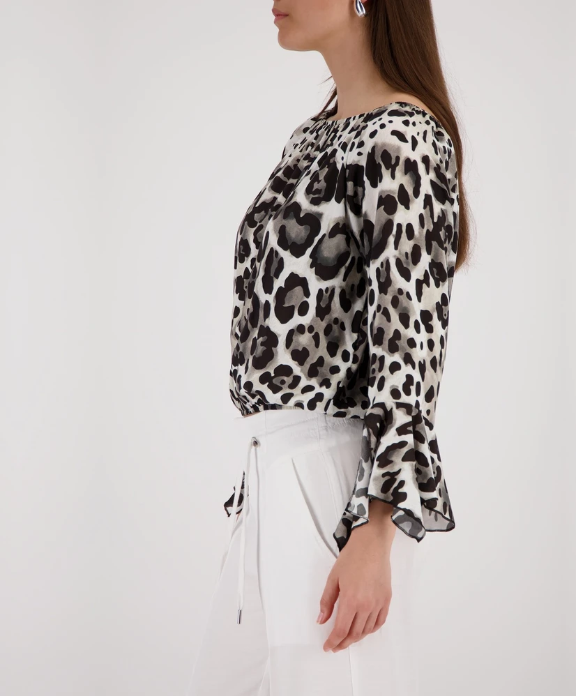 Monari Blouse Leopard Coffee