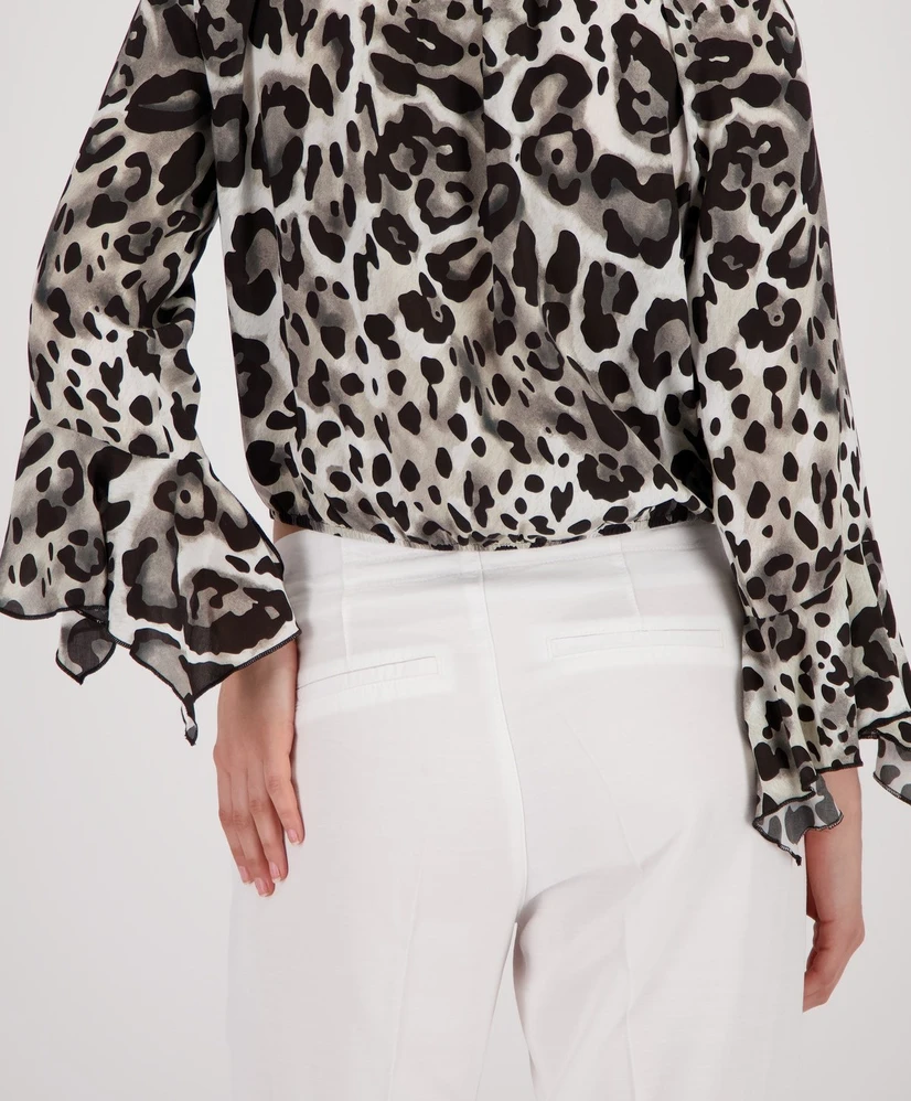 Monari Blouse Leopard Coffee